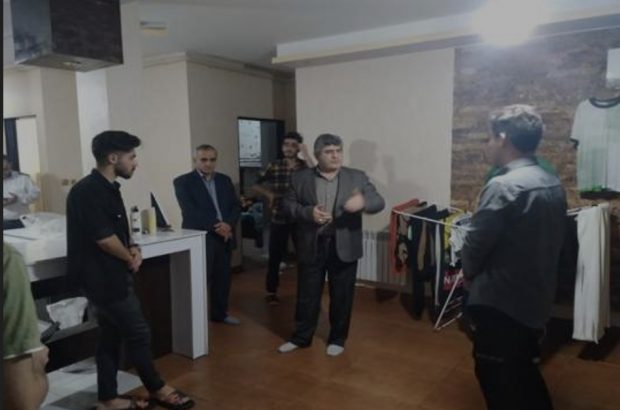 بازدید شبانگاهی معاون فرهنگی و دانشجویی دانشگاه از سرای دانشجویی پسرانه ارشاد