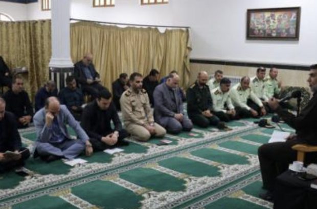 مراسم سوگواری سید الشهدای خدمت در فرمانداری رشت برگزار شد