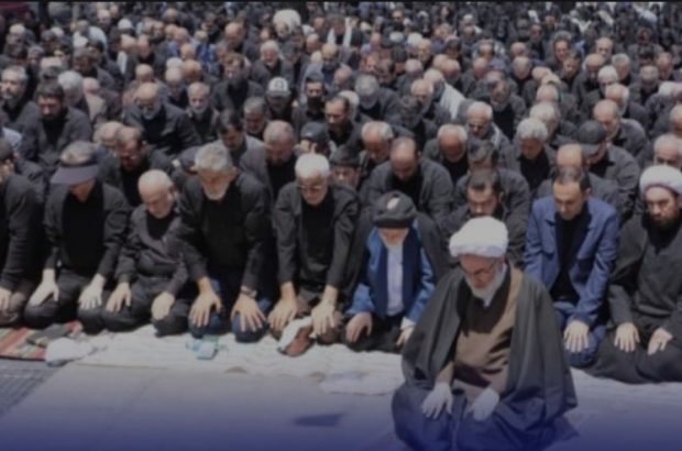 برگزاری اقامه نماز ظهر عاشورا در پیاده راه فرهنگی شهدای ذهاب رشت