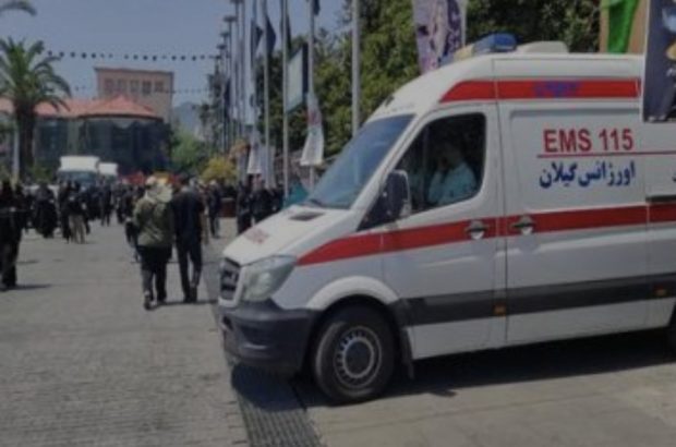خدمت‌رسانی مرکز اورژانس گیلان به عزاداران حسینی در روز عاشورا