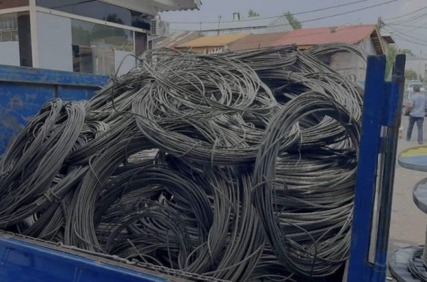 کشف افزون بر يک تن کابل برق سرقتي در رشت