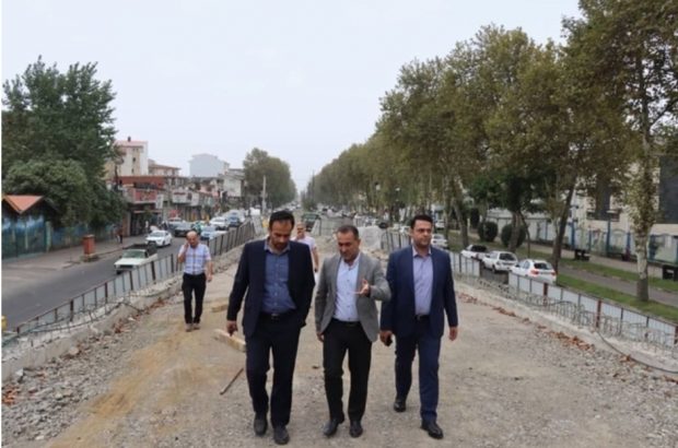 بازدید شهردار رشت از پیشرفت فیزیکی تقاطع غیر همسطح شهید باهنر