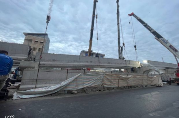 پروژه های میثاق در آستانه بهره برداری / اجرای مرحله آخر تیرگذاری تقاطع غیرهمسطح شهید حمیدیان