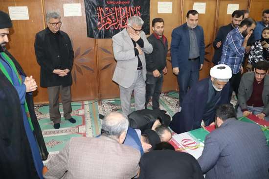 آیین شب وداع با پیکر پاک شهید گمنام در دانشکده پرستاری و مامایی رشت