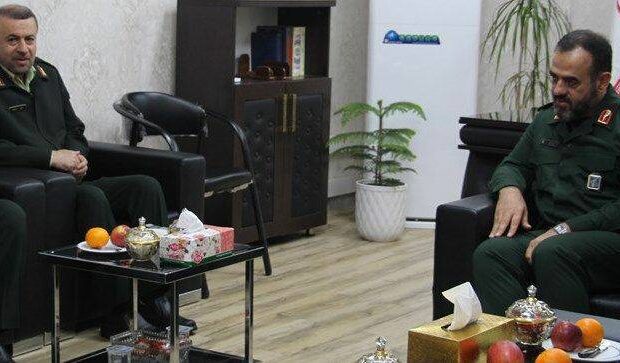 ديدار جانشين فرمانده انتظامي استان گيلان با فرمانده سپاه قدس