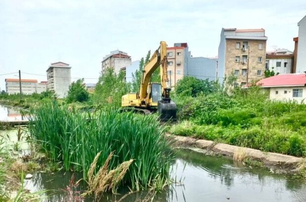 لایروبی واحد عمرانی ژ۵ در روستای منگوده رشت به پایان رسید
