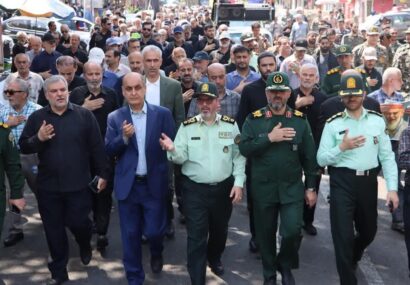 پیکر پیر رزمندگان گیلانی دفاع مقدس در رشت تشییع شد