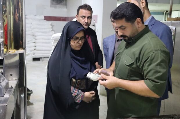 بازدید سرزده فرماندار خمام  از نانوایی های سطح شهر