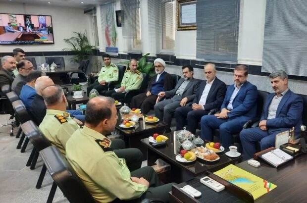 حضور رئیس کل دادگستری گیلان در فرماندهی فراجای استان