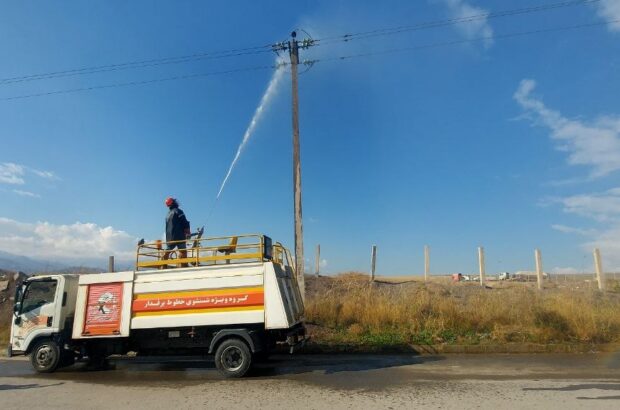 به منظور مقابله با آلودگی: پست‌های برق و فیدرهای ناحیه جنوب گیلان شستشو شد